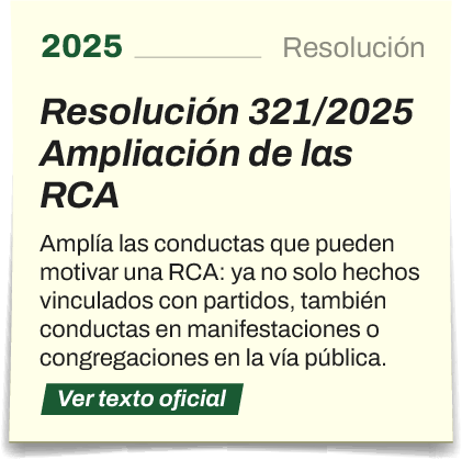 Resolución 321/2025 · Ampliación de las RCA. Ver texto oficial